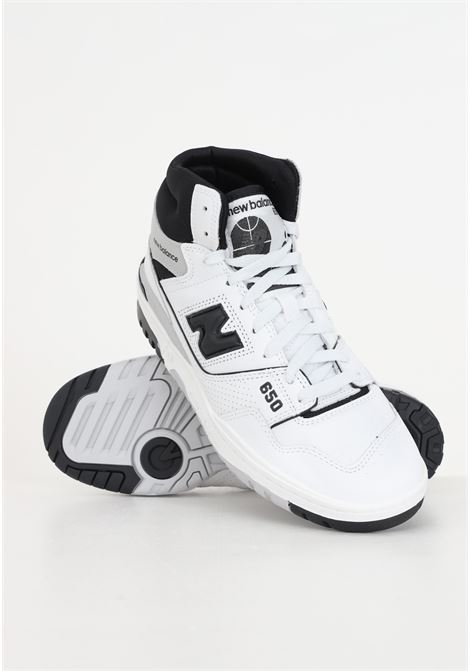 Sneakers bianche nere e grigie uomo donna modello 650 NEW BALANCE | BB650RCE.